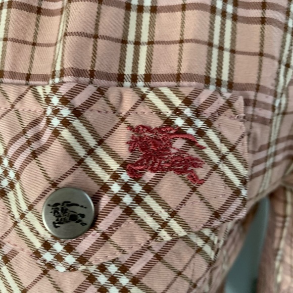 Burberry blue label button down plaid shirt - Picture 3 of 5